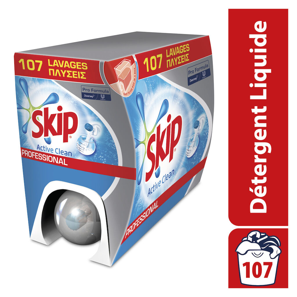 Skip Professionnel Active Clean 71 lavages 7.5L - Nettoie les taches tenaces, même en lavage rapide